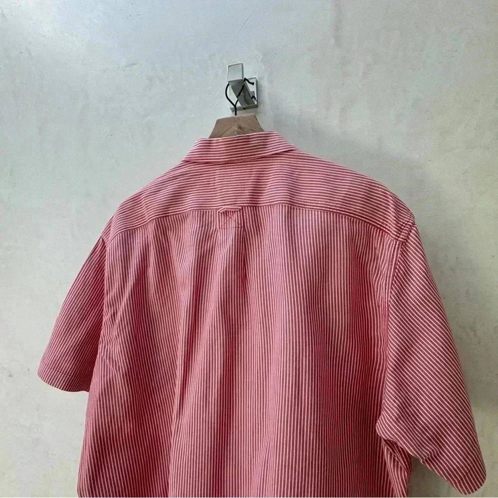 Lucky Brand || Men's Shop Chore Shirt Hearty Cotton Red & Cream XX-Large - Picture 9 of 10